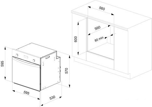 Духовой шкаф LEX EDM 070C IV [CHAO000179]
