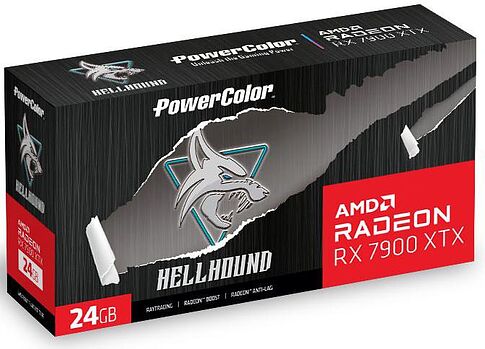 Видеокарта PowerColor Hellhound AMD Radeon RX 7900 XTX 24GB GDDR6 RX7900XTX 24G-L/OC