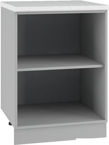 Шкаф напольный ДСВ Тренто С 600 (серый/серый)