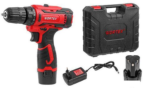 Дрель-шуруповерт Wortex BD 1220 Li 1329356 (с 2-мя АКБ, кейс)
