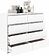 Комод Кортекс-мебель Бари 120 8ш (белый/белый/белый)