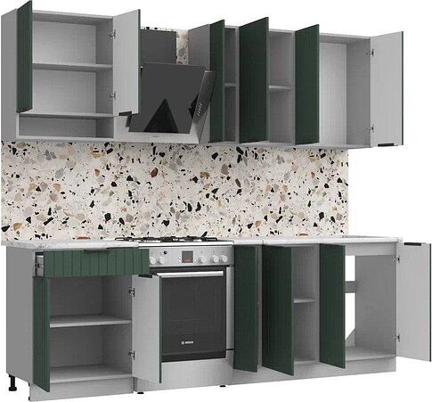 Готовая кухня Arvento АНТА-плюс 1.8м (зеленый)