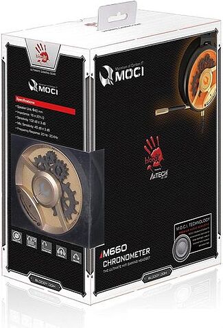 Наушники с микрофоном A4Tech Bloody M660 Chronometer (черный/бронзовый)