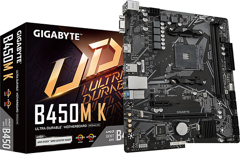 Материнская плата Gigabyte B450M K (rev. 2.0)