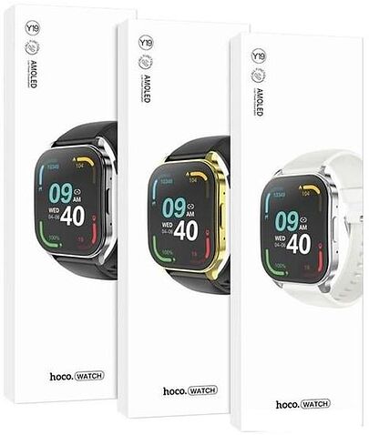 Умные часы Hoco Y19 (черный)