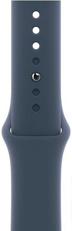 Умные часы Apple Watch Series 9 45 мм (алюминиевый корпус, серебристый/грозовой синий, спортивный силиконовый ремешок M/L)