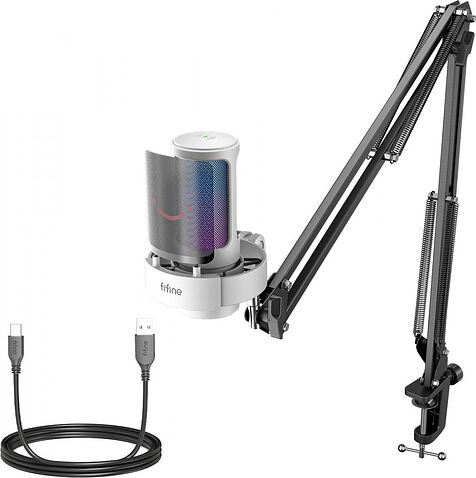 Проводной микрофон FIFINE A8T (белый)