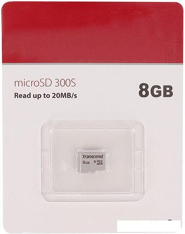 Карта памяти Transcend microSDHC 300S 8GB