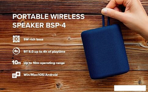 Беспроводная колонка Canyon CNE-CBTSP4BL