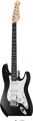 Электрогитара Donner DST-100 Black Right Handed (с аксессуарами)