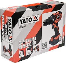 Ударная дрель-шуруповерт Yato YT-82796 (с 1-им АКБ, кейс)