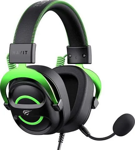 Наушники Havit Gamenote H2002e (черный/зеленый)