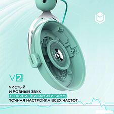 Наушники IO by Red Square Graphite v2 (бирюзовый/белый)