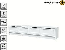 Тумба Интерлиния ТВ Концепт Тренд КТ-ТВ4-35 (белый платинум/белый)