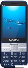 Кнопочный телефон Maxvi B33 (темно-синий)