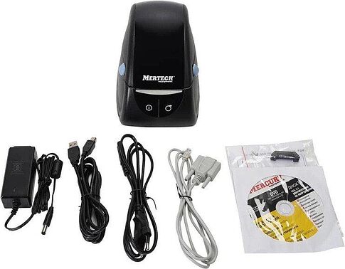 Чеки и этикетки Mertech MPRINT LP58 EVA RS232-USB (черный)