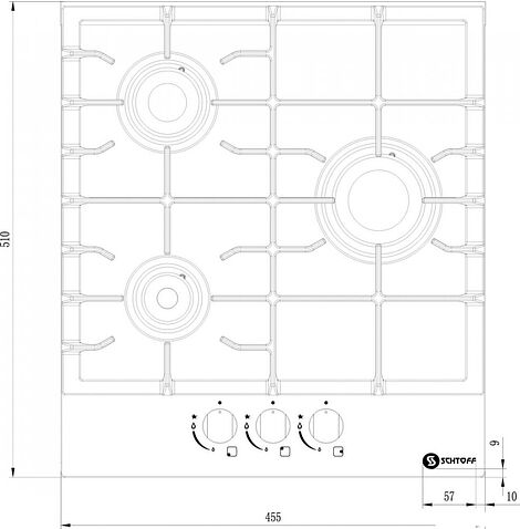 Варочная панель Schtoff H4501C15IS Black
