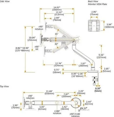 Кронштейн Ultramounts UM725W (белый)