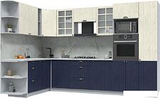 Готовая кухня Интерлиния Берес 1.88x3.2 ВТ левая (дуб снежный/дуб королевский/серый каспий) Готовая кухня Интерлиния Берес 1.88x3.2 ВТ левая (дуб снежный/дуб королевский/серый каспий)