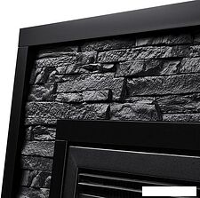 Портал Firelight Loft 30 (камень черный/черная эмаль)