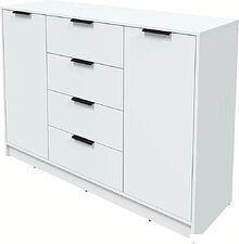 Тумба Интерлиния Концепт КТ-Т140 (белый платинум/белый платинум)