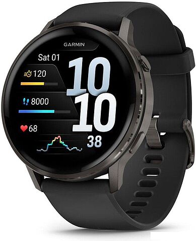 Умные часы Garmin Venu 4 45 мм (черный)