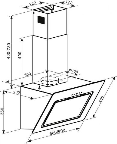 Кухонная вытяжка Oasis (Making Oasis Everywhere) NA-60B