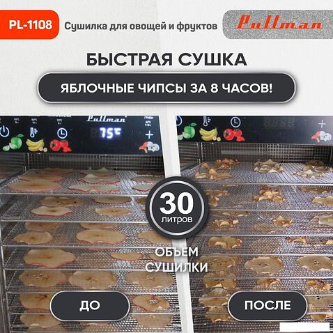 Сушилка для овощей и фруктов Pullman PL-1108