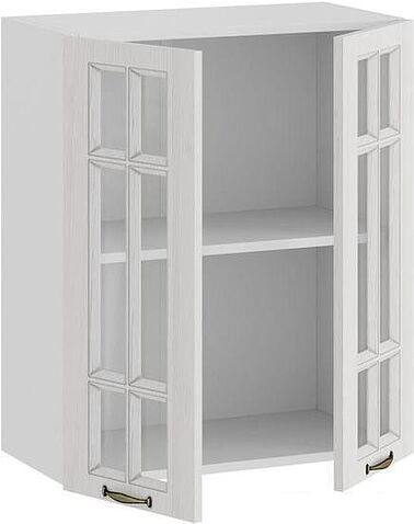 Шкаф навесной Трия Лина 1В6С (белый)