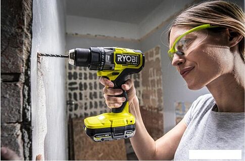 Ударная дрель-шуруповерт Ryobi RPD18X-2C52S 5133005527 (с 2-мя АКБ 2 Ач+5 Ач, сумка)