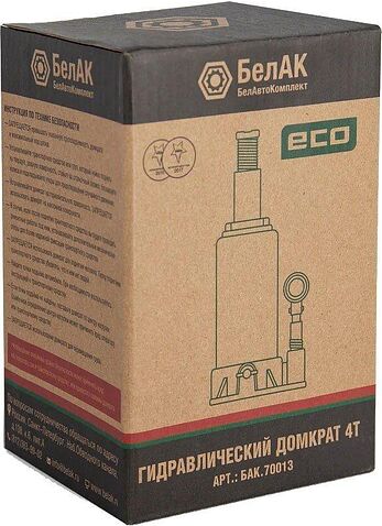 Бутылочный домкрат БелАК Эко БАК.70013 4т