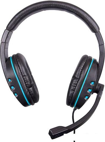 Наушники Ritmix RH-555M (черный/синий)