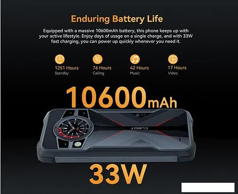 Смартфон Cubot King Kong 9 (черный)