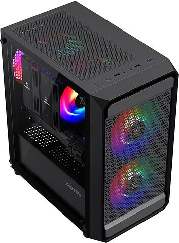 Корпус XASTRA A303M 3FRGB (черный)