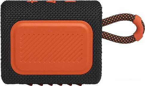 Беспроводная колонка JBL Go 3 (черный/оранжевый)