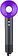 Фен Blackton Bt HD1818M AirJet Pro (серый/фиолетовый)