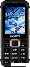 Кнопочный телефон Maxvi T12 (черный)
