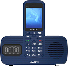 Кнопочный телефон Maxvi RT-03 (синий)