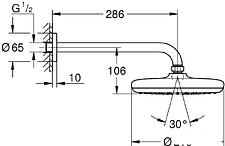 Верхний душ Grohe Tempesta 210 26412000