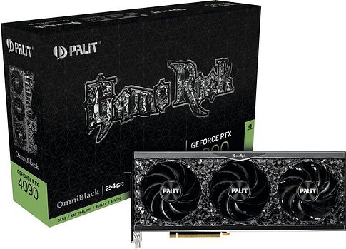 Видеокарта Palit GeForce RTX 4090 GameRock OmniBlack 24G NED4090019SB-1020Q