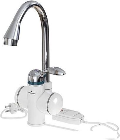 Проточный электрический водонагреватель-кран Mixline WH-001 (белый)