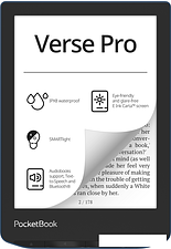 Электронная книга PocketBook A4 634 Verse Pro (лазурный)