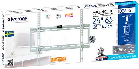 Кронштейн Kromax IDEAL-3W (белый)