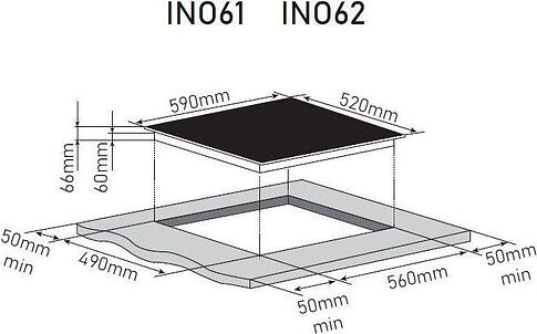 Варочная панель ZorG INO62 gray