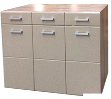 Комод Стендмебель Симба 3 ящика (кофе с молоком-ясень шимо темный)