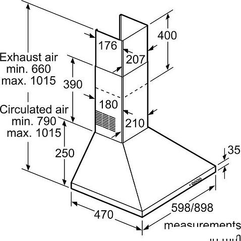 Кухонная вытяжка Siemens iQ100 LC94PCC50M