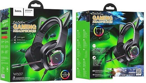 Наушники Hoco W107 (эльф кошка)