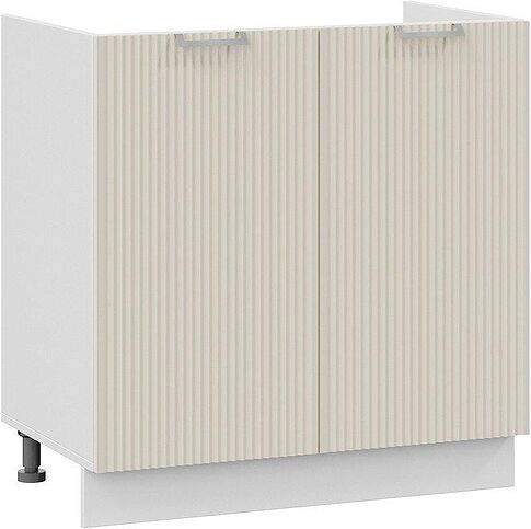 Шкаф напольный Трия Кимберли 1Н8М (белый/крем)