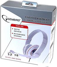 Наушники с микрофоном Gembird MHS-780 (белый)