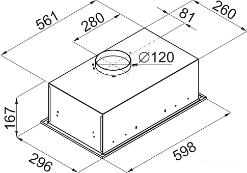 Кухонная вытяжка MAUNFELD Crosby Singl 60 (нержавеющая сталь)